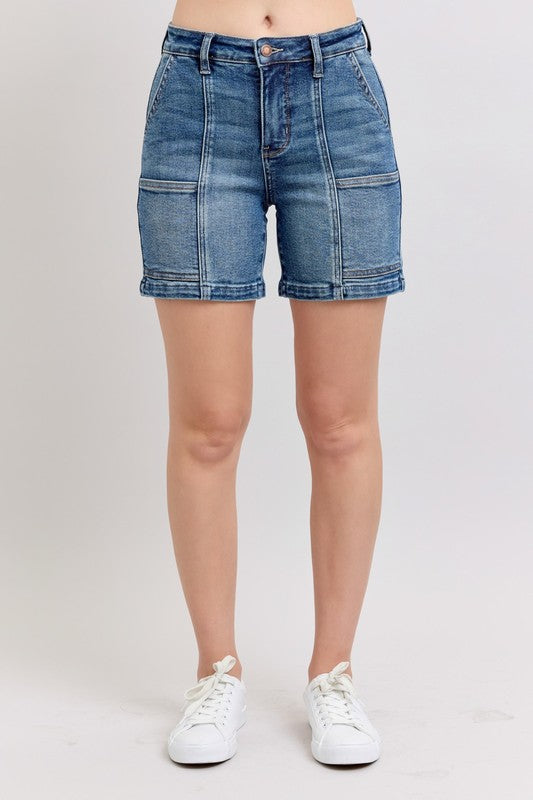 Judy Blue High Rise Denim Shorts Including Plus Sizes